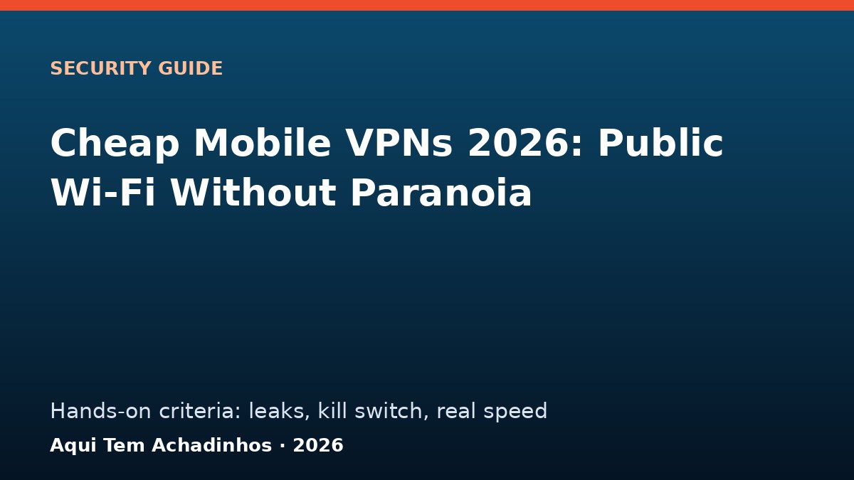 The Best Cheap Mobile VPNs for 2026: Public Wi-Fi Without the Paranoia