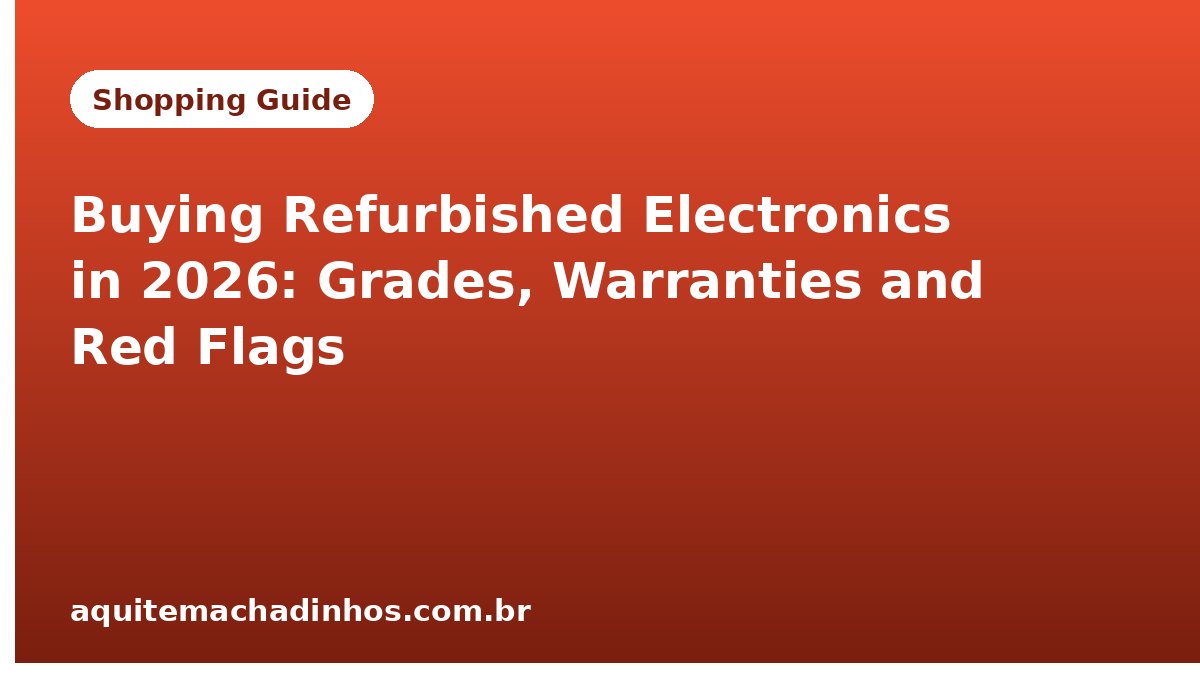 Buying Refurbished Electronics in 2026: Grades, Warranties and Red Flags