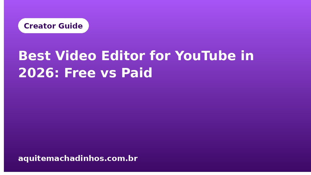 Best Video Editor for YouTube in 2026: Free vs Paid